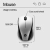 HP X3000 G3 Wireless Optical Mouse Comfortable Design Multi Surface
