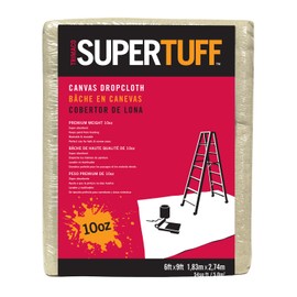 Trimaco 51129 SuperTuff Drop Cloth, 6-feet x 9-feet, Tan