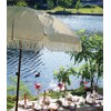 AMMSUN 7ft Patio Umbrella with Fringe Outdoor Tassel Umbrella UPF50+