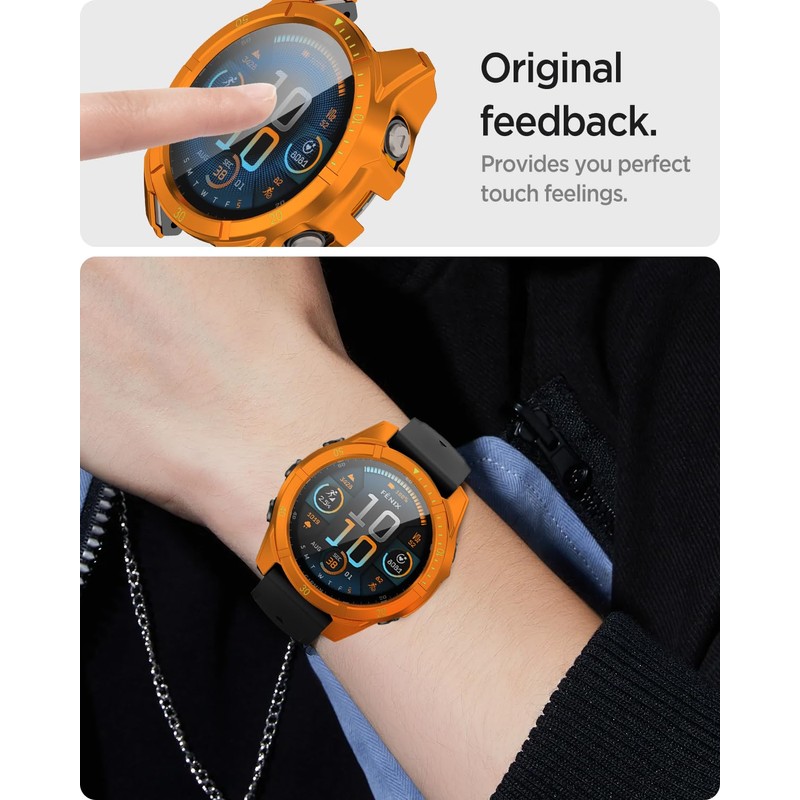 Miimall PC Case Compatible with Garmin Fenix 8 43mm/47mm/51mm,Shockproof Cover