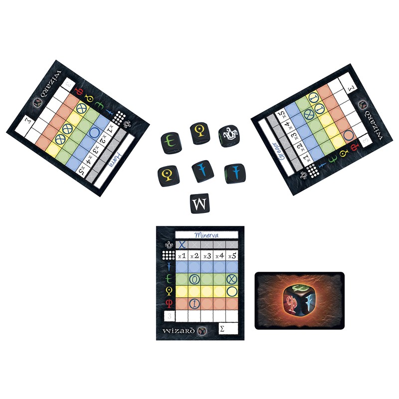 AMIGO Spiel + Freizeit 1955 Wizard Dice Game Multi-Coloured