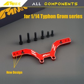 NMNRC New Version Front Shock Tower Brace Damper Plate for Arrma 1/14 Typhon Grom RTR Upgrades Part Red
