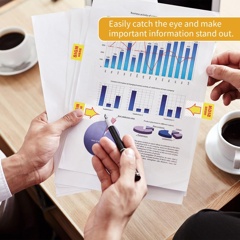 300Pcs Sign Here Tabs Stickers Sign Here Post Its Flags