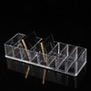 AOKIVIGOA 8 Slots Acrylic Compact Cosmetic Organizer for Eye Shadow