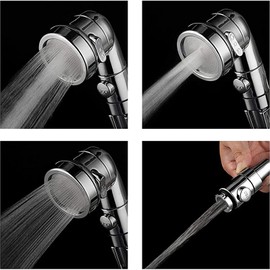 Roscid Sink Handheld Shower Kit with 9.8ft Telescopic Hose, Kitchen Bathroom Faucet Sprayer Attachment with 3 Adapters M22 M24 G1/2, for Hair Washing, Baby Shower, Pet Shower (Faucet Not Included)