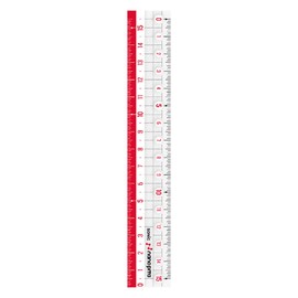 Sonic Nano Pita Straight Ruler, 5.9 inches (15 cm), Reversible