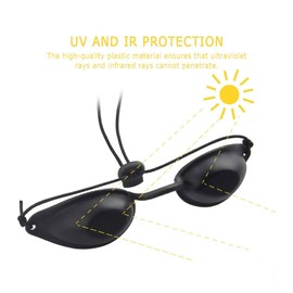 JTKREW Laser Protection Glasses Pack of 2 IPL (Intensive Pulsed Light) Safety Glasses for Beauty Clinic, Solarium, Red Light and Infrared Lamps