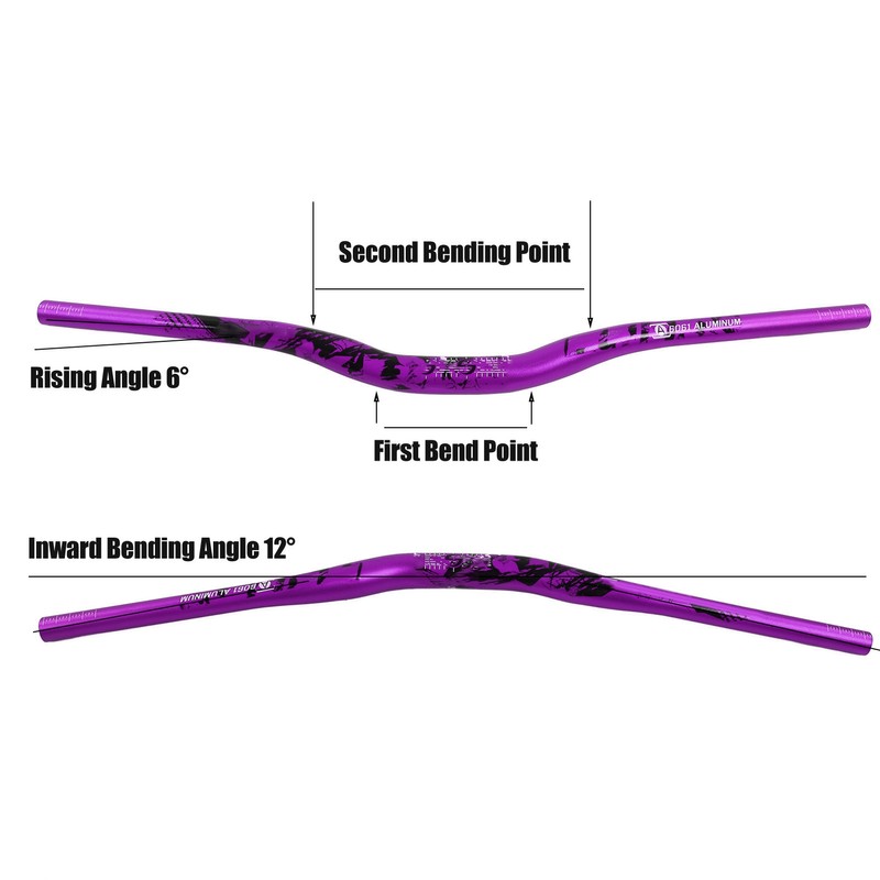 Bike Handlebar Handle Riser Bar Extra Long Aluminium Alloy 31.8x720mm