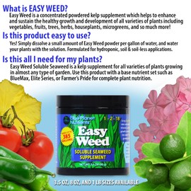 Easy Weed Soluble Seaweed (1 LB Bag) Soluble Kelp Supplement | for All Plants & Gardens | Makes UP to 1800 GALLONS | Blue Planet Nutrients
