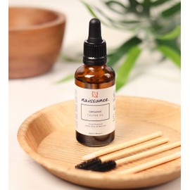 Naissance Organic Castor Oil (No. 217) 60 ml – Cold Pressed, Pure, Natural, Organic Certified, Vegan, Hexane-Free, GMO Free – Nourishes Hair, Eyelashes and