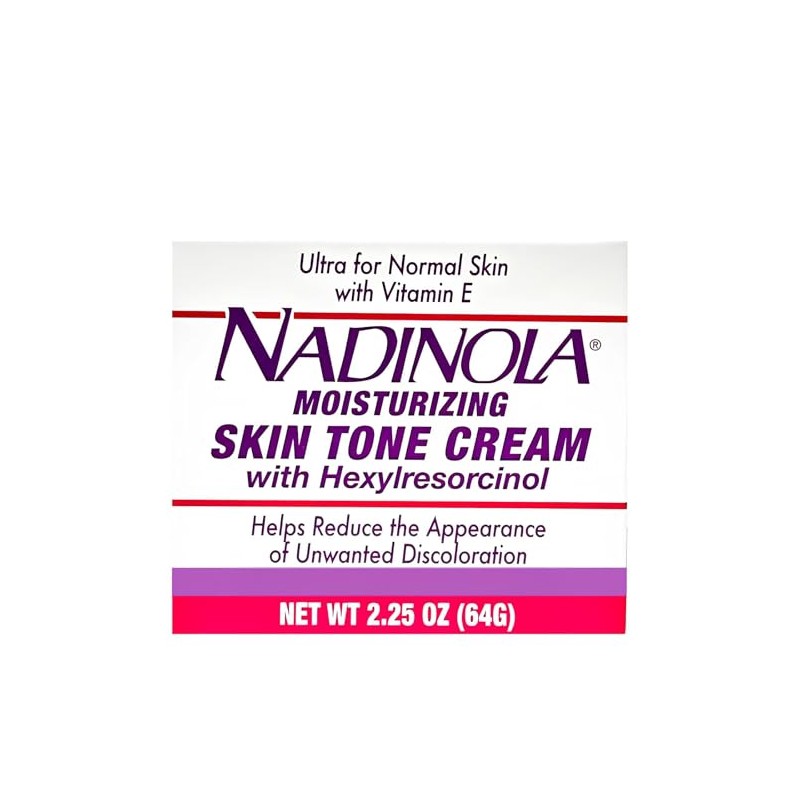 Nadinola Moisturizing Skin Tone Cream with Vitamin E and Hexylresorcinol,