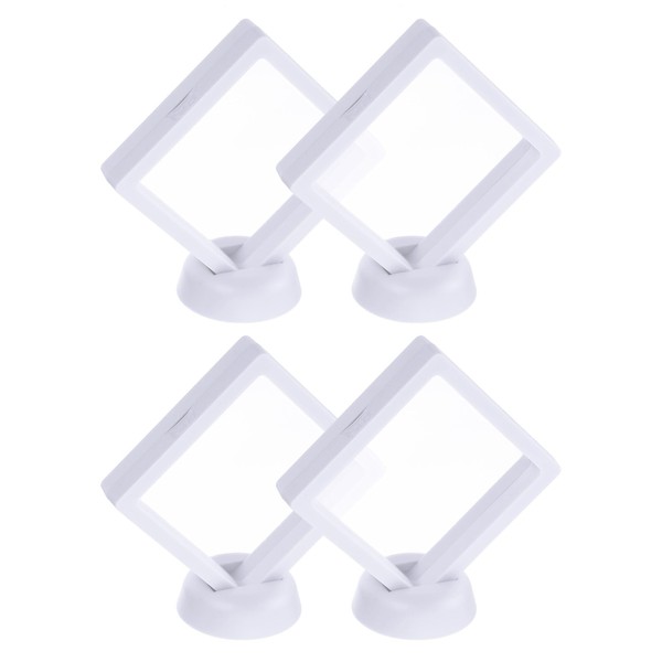 QUARKZMAN Pack of 4 3D Floating Display Housing 3.54 x