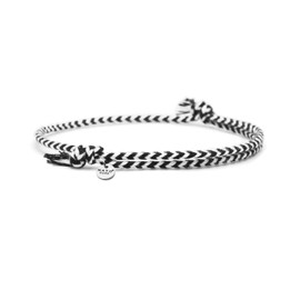 Nato Cuff - Braided Cotton Bracelet - Handmade in France - 316L Stainless Steel Medal - Men Women Adjustable Jewel, Stainless Steel Cotton