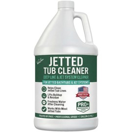 BubbyShine Jetted Tub Cleaner for Bathtub Jets – Deep Cleaning Bathtub Cleaner Formula for Jets & Whirlpool Tubs, Pro Grade System Flush for Internal Lines and Pipes, Made in USA, 1 Gallon