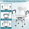 Swive Shower Chair with Arms and Back, 500 lbs Heavy