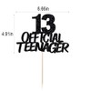 13 decoraciones oficiales para tartas de 13 cumpleaños para adolescentes,