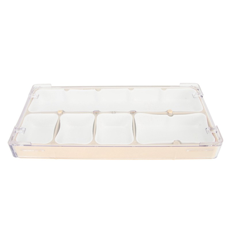 Watch Parts Storage Box Stackable 5 Compartments Acrylic Rubber Watch