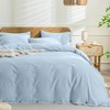 JELLYMONI Cotton Duvet Cover Full Size - Light Blue Comforter