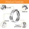 150pcs 12-Sizes 304 Stainless Steel Single-Ear Hose Clamp kit with