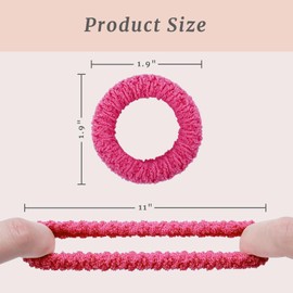 Mirlern 36 Pcs Soft Seamless Hair Ties, Elastic Hair Ties No Damage for Women & Girls, Ponytail Holders Hair Bands Accessories, Strong Hold Hair Scrunchies for Thin Curly Thick Hair (Multicolor)