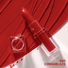COVERGIRL Clean Lip Color, Cinnablaze, Satin Finish, 24-Hour Wear, Squalane, Avocado & Aloe, Carmine-Free, Non-Drying, 0.12oz