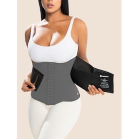COPPER SLIM Waist Trainer – Core-Supporting & Sweat-Enhancing Waist Shaper for Midsection Contouring & Tummy Control (Black, X-Large)