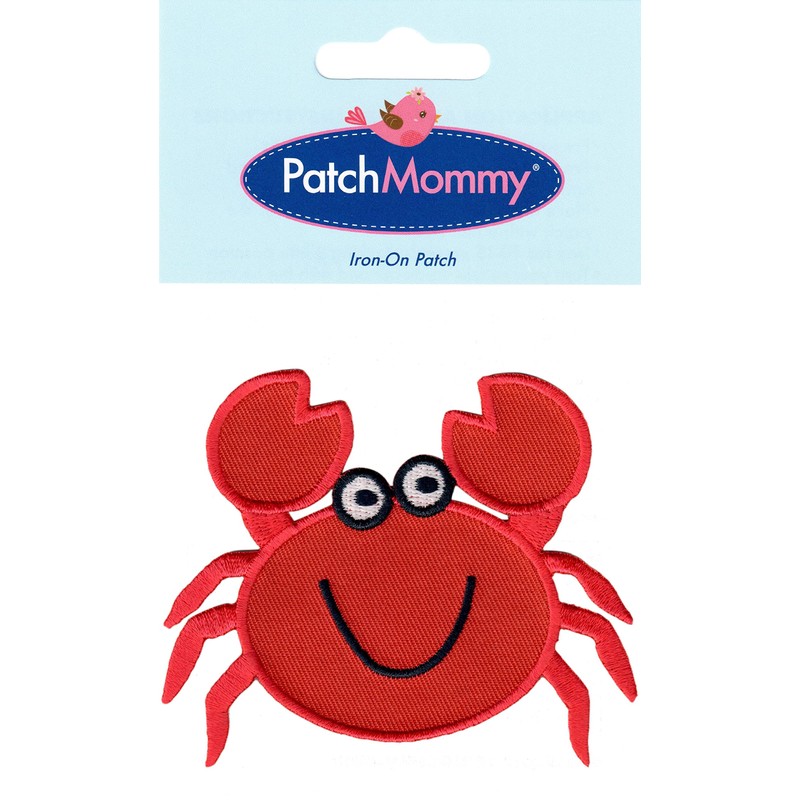 PatchMommy Crab Iron On Patch - Appliques for Kids Children