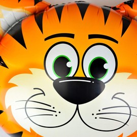 Happium - 24" Jungle Farm Animal Foil Balloons (Tiger)