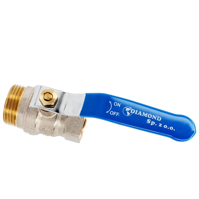 Brass Ball Valve Diameter 1/2 Inch with Screw Connection DN15