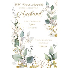 On The Sad Loss of Your Husband Sympathy Card
