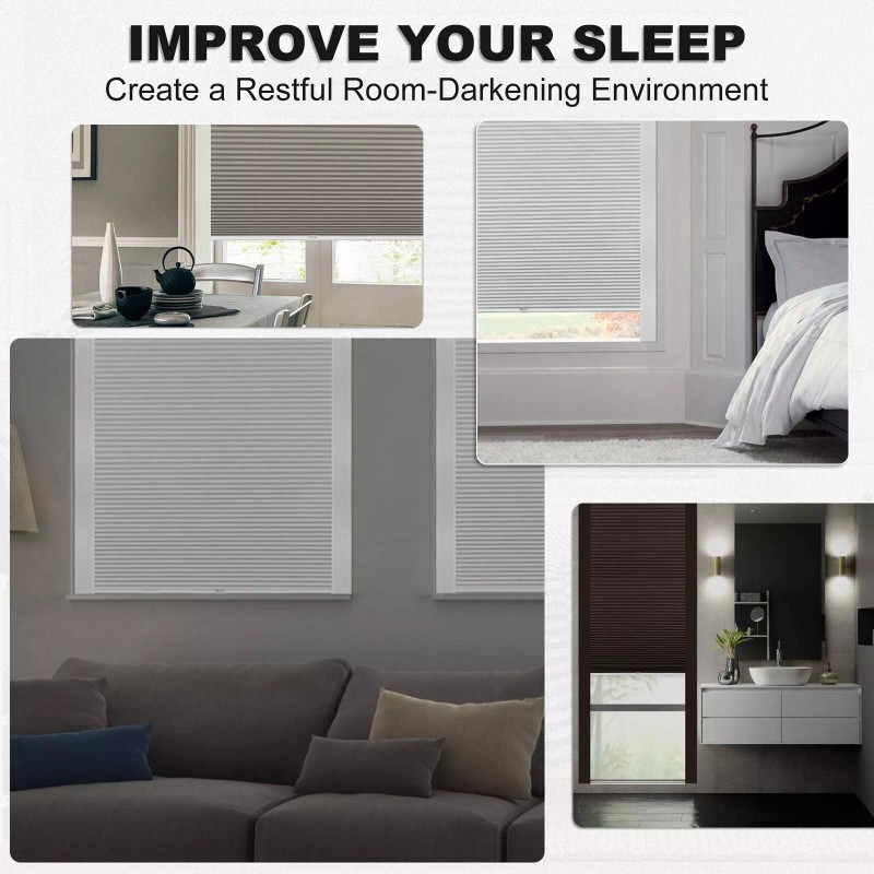 Keego 100% Blackout PVC Light Blockers for Window Shades and