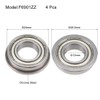 uxcell Flanged Ball Bearings 12x24x6mm Double Shielded Chrome Steel Bearing,