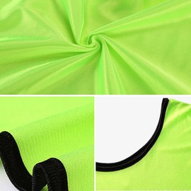 Vivva 6 Pack Scrimmage Training Vest Team Sports Pinnies Jerseys Soccer Bibs Numbered Practice Jerseys Medium Size for Youth,Teenager(Red)