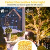 Extra-Long 144FT Solar String Lights for Outside, 2 Pack 400LED