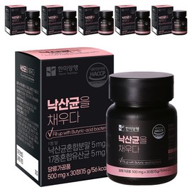 Hanmi Corporation Fill with Butyric Acid Bacteria 15g, 30 tablets, 6 units / 한미양행 낙산균을 채우다 15g, 30정, 6개