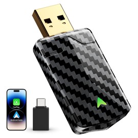 Wireless CarPlay & Android Auto Adapter - 2025 Version Mini and Stable, Fast Wi-Fi, Compatible with 2016+ Cars, iOS 10+ and Android 10+ - Connected and Smooth Driving