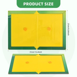 KK STRONEX Sticky Traps 6 Packs Large Extra Strong Sticky Trap - Sticky Pads Board Gum Pads for Indoor Outdoor, Home Kitchen, Garage, Garden
