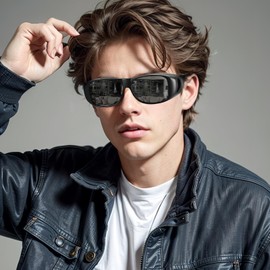 TJUTR Polarized Fit Over Glasses Sunglasses for Women Men Trendy Wrap-around Driving Sun Glasses UV Protection for Outdoors