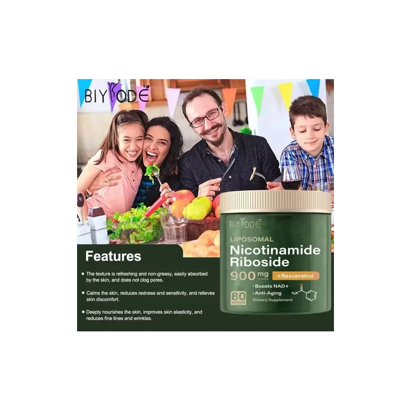 Nicotidamide Nadresveratrol 900mg 3 Pack Con 80 Cap. Cu