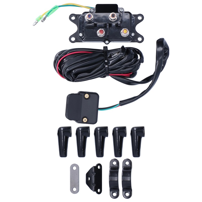 12V 250A Winch Solenoid Relay Contactor Switch Mounting Brackets Kit