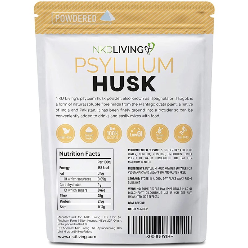 NKD Living Psyllium Husk Powder by NKD Living 1kg (2