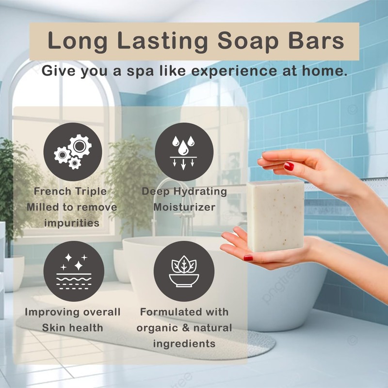 Simple Scents Australia Oatmeal & Bran Scented Natural Soap Bars