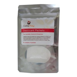 CakePlay Desiccant Packets - For Humidity Control and Protection - Contains 4 Packets