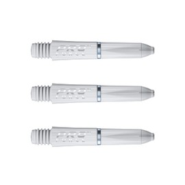 WINMAU Pro-Force White Extra Short Nylon Ring Grip Dart Stems - 1 Set per Pack (3 shafts in total)