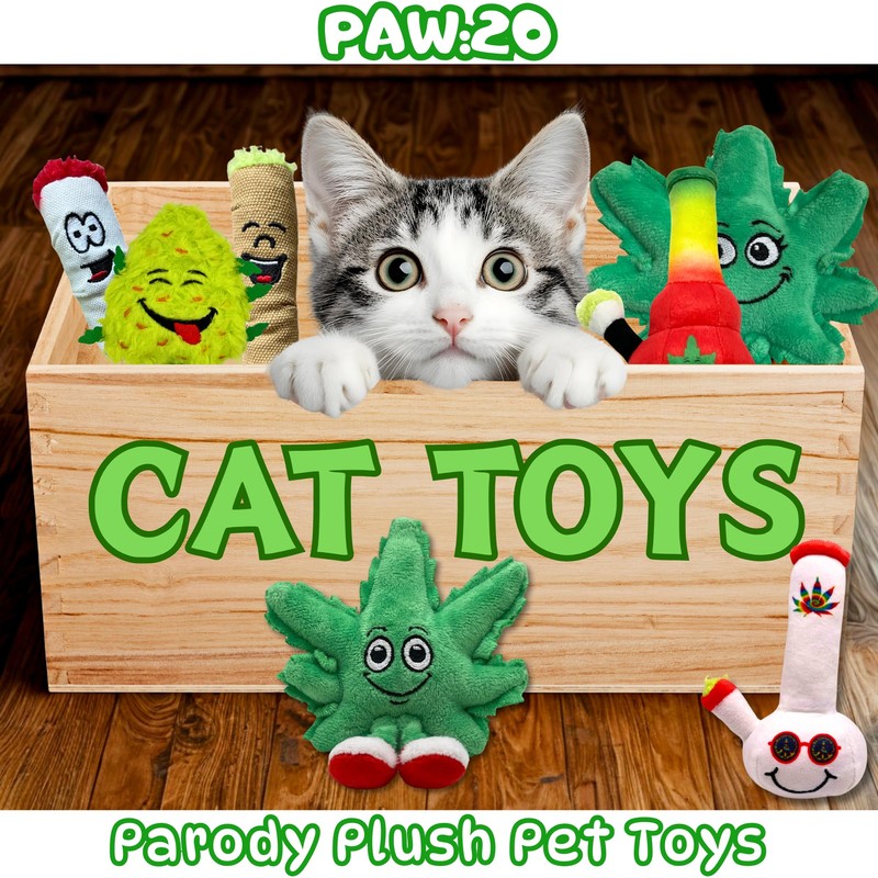 My Name is Bud Jr, Funny Catnip Weed Nug Cat