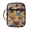 YECARYPOD Highland Cow Spot Bible Cover Case for Women Large