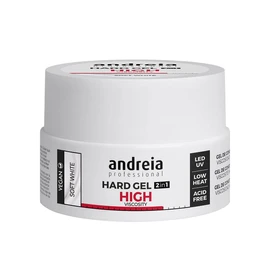 Andreia Professional Hard Nail Gel Two-Phase 2-in-1 LED and UV Gel Building - High Viscous Gel for Hard, Strong Nail Tips and Extensions - Builder Gel for Nails - Colour Soft White 22 g
