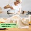 Cheese Cloths for Straining, 8 Pack Grade 100 Unbleached Hemmed