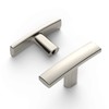 Amerdeco 10 Pack Brushed Satin Nickel Cabinet Knobs Single Hole