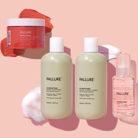 Pallure Hydrating Bond Kit To Support Thicker, Voluminous, Fuller Looking Hair, Infused with Hyaluronic Acid, Biotin, Avocado and Rosemary Oil, 300 ml (Rose Gold)